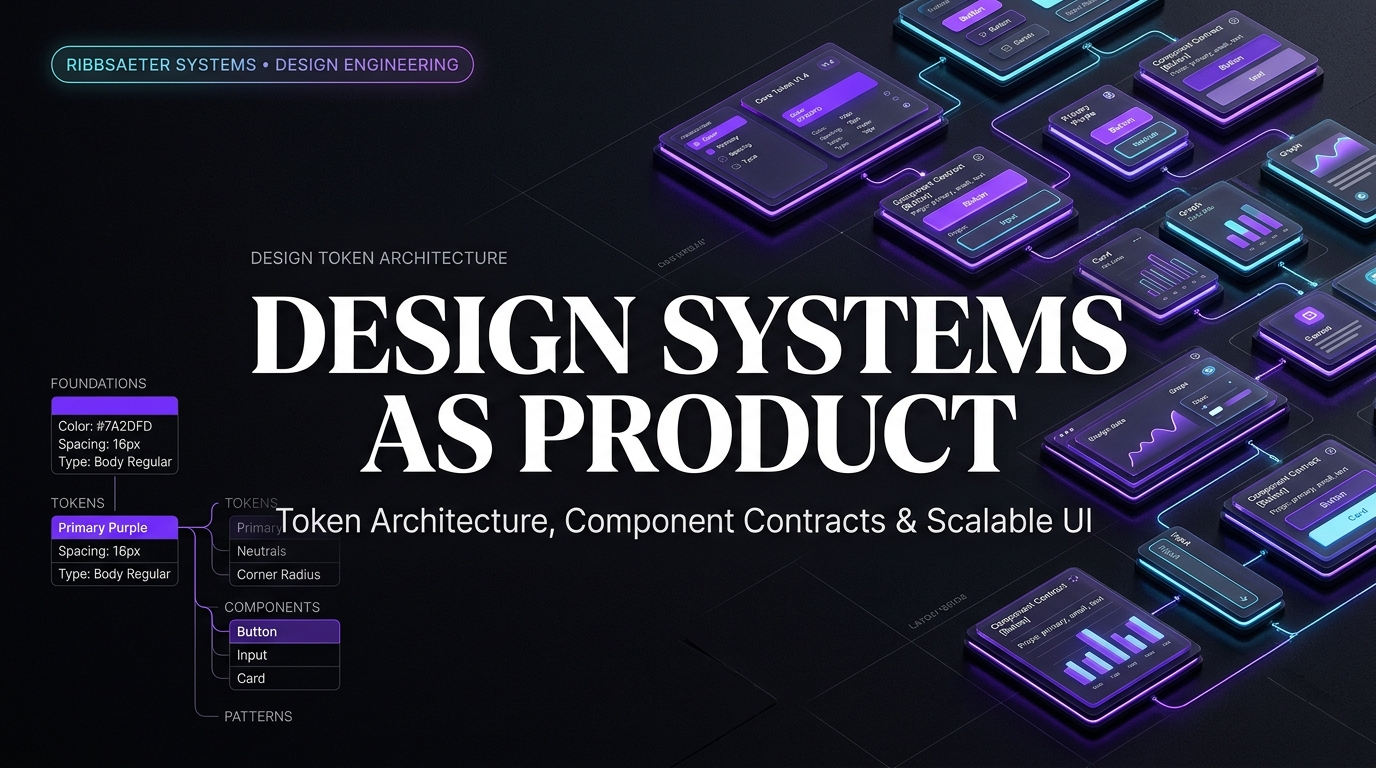 Design Systems as Product — Token Architecture & Scalable UI