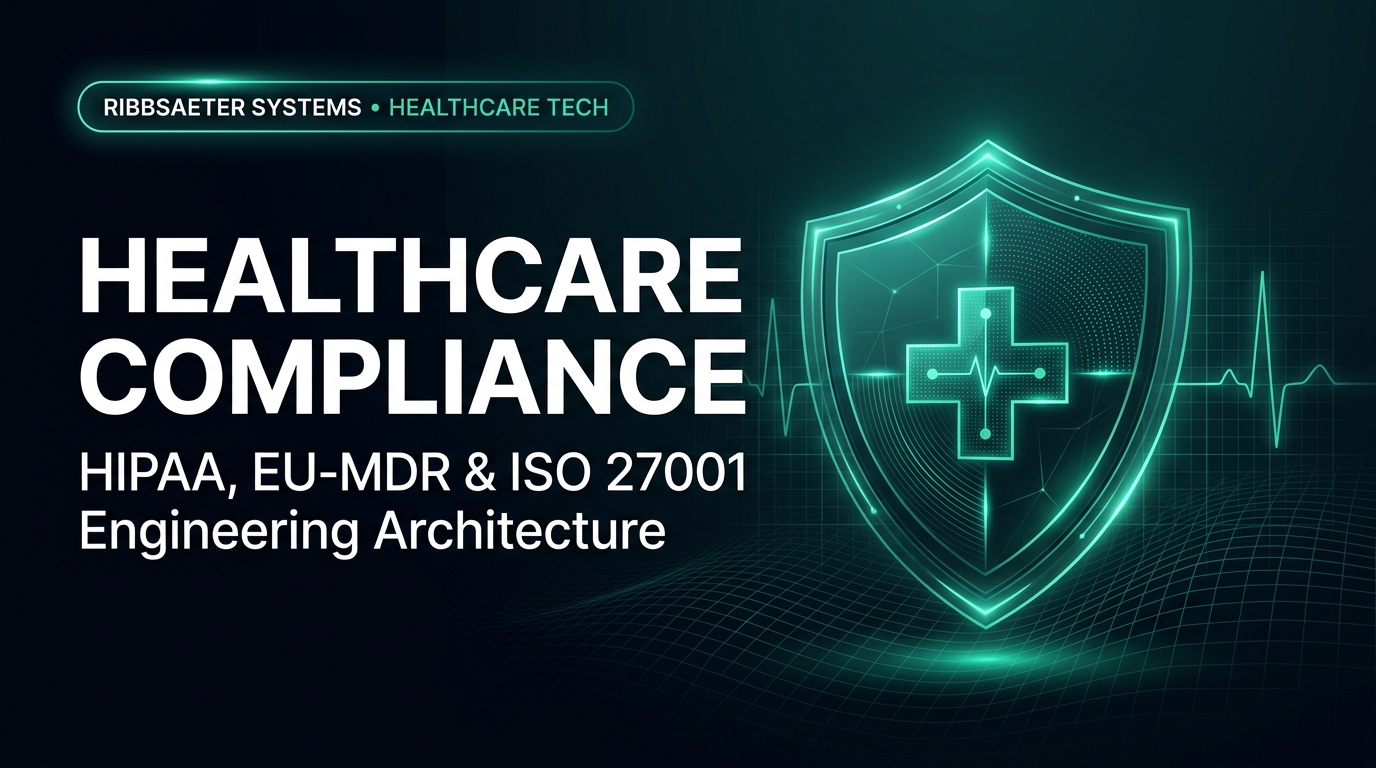 Healthcare Software Compliance — HIPAA, MDR & ISO 27001