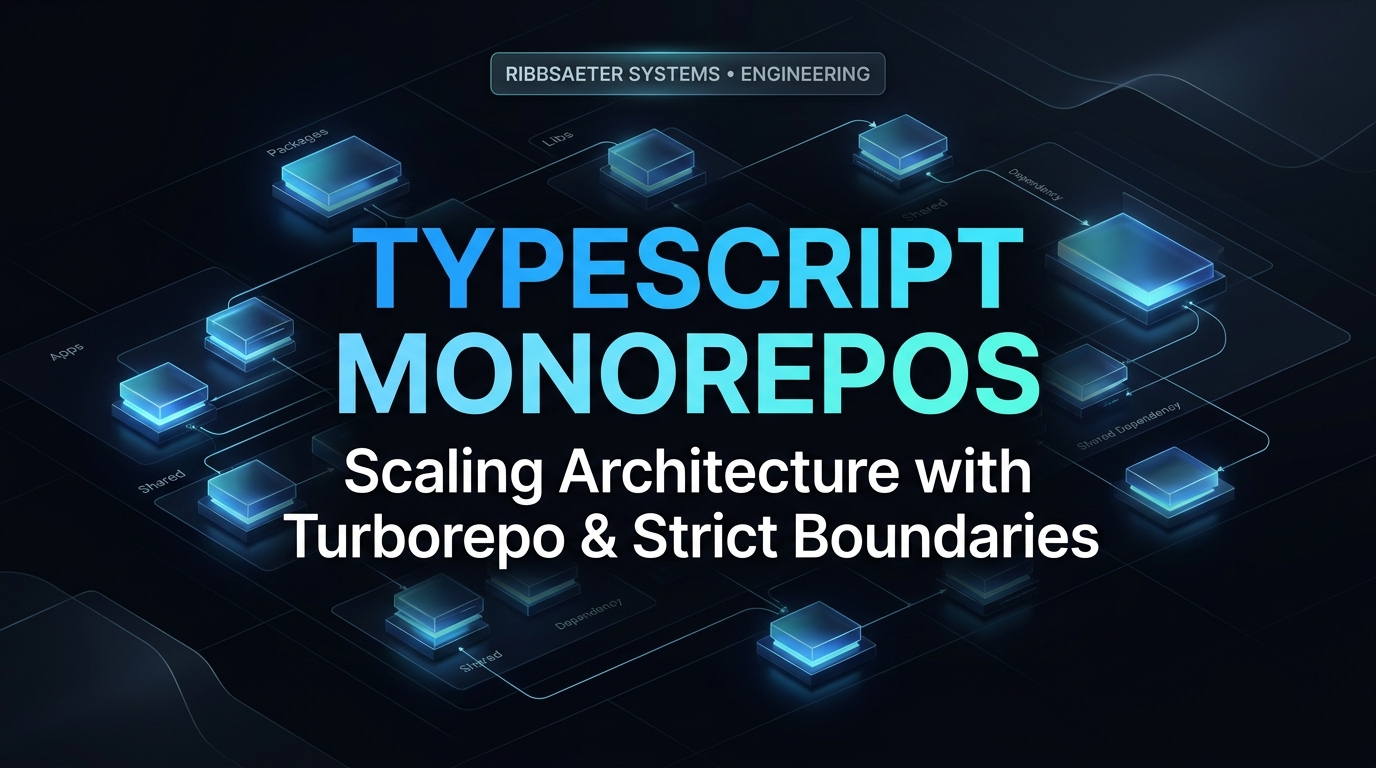 TypeScript Monorepos at Scale — Turborepo Architecture